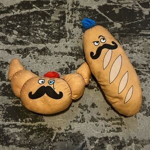 Mustache Bread Plush Set
